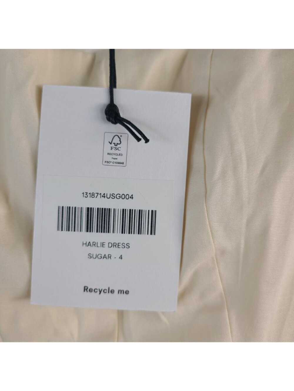 NEW Reformation Harlie Dress Sugar White Cap Sleeve A-Line Gown Size 4 - Picture 3 of 9